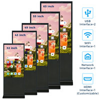 Afficheur numérique sur pied pour affichage numérique de petite taille 32 pouces et écrans d'affichage pour bureau en intérieur avec logiciel gratuit