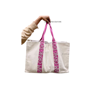 Sac fourre-tout de luxe tendance fait main avec broderie, fermeture éclair, perles Mahjong et tuiles personnalisées - Product Image 6
