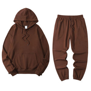 Conjunto Deportivo Personalizado de Alta Calidad con Logotipo, para Hombre, Estilo Urbano, de Algodón Grueso, Pantalones Deportivos y Sudadera - Product Image 2