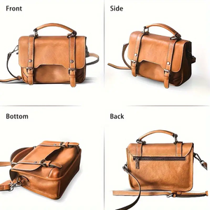 Real <b>Leather</b> <b>Cross</b> <b>Body</b> Sling Cowhide <b>Soft</b> <b>Leather</b> Handbag <b>Bag</b> for Women, Fast Shipping Cheap Price OEM Product Customization - Product Image 3