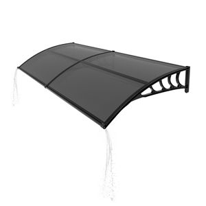 Tettoia 40x80 Pollici per Protezione da UV, Pioggia e Neve, con Scarico Acque e Finestra, per Ingresso Esterno, Porta, Veranda, Patio, Esterni - Product Image 3