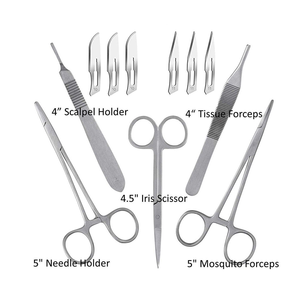 Kit de suture pour étudiants en médecine, instruments chirurgicaux électriques en acier inoxydable, ensemble de pratique pour la formation en milieu hospitalier - Product Image 2