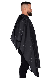 Cape de barbier jetable durable et imperméable pour hommes, idéale pour la coupe de cheveux en salon, fabriquée en polyester, professionnelle, élégante, couleur et logo personnalisables - Product Image 3