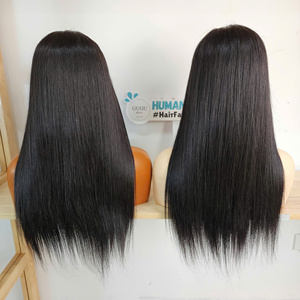 Full <b>Lace</b> <b>Wig</b> Virgin Vietnamese Hair Long Natural Black 200% Density Double Drawn Swiss <b>Lace</b> Transparent Base - Product Image 1