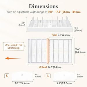 Organizzatore per Dispensa Espandibile con 8 Divisori Regolabili e 9 Sezioni, Porta Coperchi per Contenitori Alimentari, Organizzazione Cucina - Product Image 5