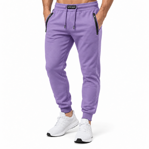 Pantalones Deportivos Personalizados de Lona Gruesa, Corte Ancho, Bolsillos Cargo, Color Sólido, Transpirables, Estilo Hip Hop - Product Image 1