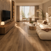 Anpassbarer Vinylboden mit Starrem Kern 4 5 6mm Dick Holzmaserung SPC Klick-System Wasserdichter Verschleißfester Kunststoffboden