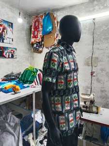 Camisa Larga de Moda para Hombre con Botones y Estampado Personalizado, Estilo Urbano Americano, Directo de Fábrica Long Mission - Product Image 5