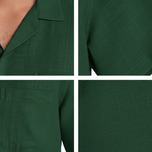Breathable Quick Dry Eco-Friendly Summer Men's <b>Shirts</b> Short Sleeve Casual Spandex/Polyester Bulk Supply Wholesale Price - Product Image 2