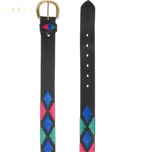 Cinturones de cuero Polo, cinturón Polo personalizado, cinturón de cuero genuino con bordado argentino, cinturón de cuero Polo a precio de mayorista - Product Image 1