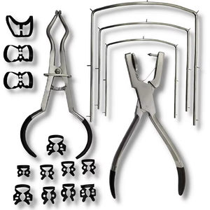Juego de Diques de Goma Manuales de Alta Calidad, Material de Acero Inoxidable, Certificado CE, Instrumentos Quirúrgicos Dentales Reutilizables de Primera Calidad - Product Image 5