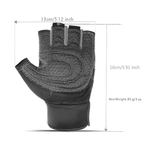 Guantes de Ciclismo Transpirables de Media Mano de Alta Calidad para Adultos, Protección para las Manos, Deporte al Aire Libre, Bicicleta de Carretera, Unisex, Cierre de Gancho y Bucle - Product Image 3