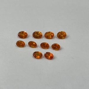 พลอยโกเมนสีส้มทรงรีธรรมชาติ ขนาด 1-3 กะรัต คุณภาพเยี่ยม ไม่ผ่านการบำบัด จากมาดากัสการ์ เกรดขายส่งสำหรับทำเครื่องประดับ - Product Image 3