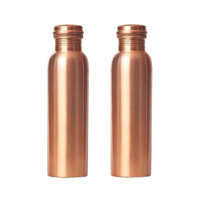 Bouteille en cuivre de qualité supérieure et saine, gourde en cuivre réutilisable et durable, 1 litre - Product Image 5