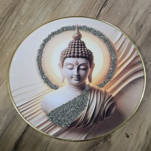 Cuadro de Pared de Resina Hecho a Mano de la Mejor Calidad con Caballos Blancos Corriendo, Piedras de Pirita, Arte Vastu, Decoración para el Hogar y la Oficina, Ágata Aameena - Product Image 2