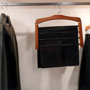 Cintre de placard multicouche en bois sur mesure, cintre à pantalons en bois dur de qualité supérieure pour la décoration intérieure et l'organisation - Product Image 3