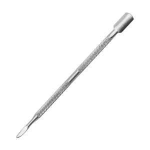 Best Quality Professional Stainless Steel Reusable Custom Logo Double Ended <b>Nail</b> Cuticle Pusher Straight Edge Cuticle Pusher - Product Image 1