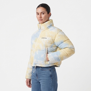 Women's Sublimation Printed Puffer Jacket Waist <b>Belt</b> Hooded Quilted Winter Coat Padded Outdoor Fashion Casual Outerwear New Wear - Product Image 3