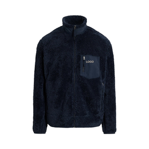 Premium Pile Fleece Hybrid <b>Jacket</b> <b>Men</b> Technical Sherpa OEM Custom Luxury Outdoor Streetwear Outerwear - Product Image 3