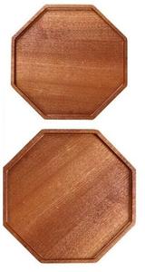 Wooden Serving <b>Tray</b> With Handles Eco-Friendly Natural Wood <b>Food</b> Tea Platter Board For Home - Product Image 3