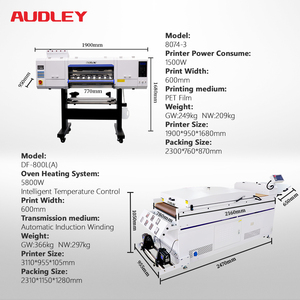 Audley 4 i3200 A1 dtf Roll-to-Roll máy truyền nhiệt 600mm Shaker máy sấy tự động A1 Trắng T-Shirt kỹ thuật số sắc tố - Product Image 1