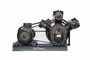 Compresor de Aire de Pistón de Doble Etapa de Alta Resistencia con Tanque Receptor de Aire, Sistema de Aire Comprimido Industrial para Manufactura - Product Image 1