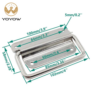 Poignée de meuble en acier inoxydable à quatre trous, type anneau, durable pour cuisine, bagages, boîte à outils, usage domestique et mobilier - Product Image 2