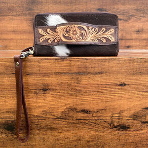 2025 último bolso de mano de cuero de vaca de alta calidad con ranura para mano para mujer, billetera de cuero genuino, monedero para mujer - Product Image 4