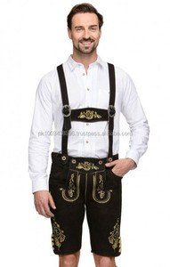 NOUVEAUX HOMMES BAVAROIS LEDERHOSEN NOIR AUTRICHE OKTOBERFEST LEDERHOSEN - Product Image 6