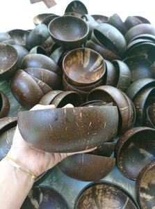 Handicraft Unique Design <b>Coconut</b> <b>Shell</b> Bowl Inlaid with Egg <b>Shell</b> / Holiday - Product Image 5