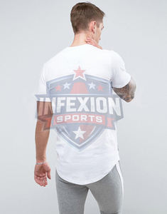 Camiseta de Algodón Blanca para Hombre, Corte Ajustado, Manga Corta, Cuello Redondo, Diseño Transpirable, Estilo Casual - Product Image 2