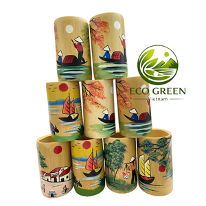 Tasse décorative vietnamienne en bambou avec mosaïque unique pour maisons de bord de mer, paniers-cadeaux, collections de boutiques, spas et centres de villégiature - Product Image 4