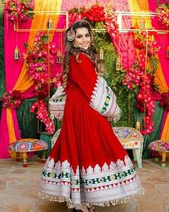 Vestidos Afganos Étnicos Kuchi Hechos a Mano, Transpirables, Bordados, para Mujer, Vestidos Largos Pashtun, Trajes de Kabul - Product Image 2