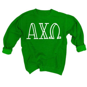 Sweat-shirt à manches longues avec motif à carreaux brodé, impression couleur personnalisée, vêtements pour clubs de sororités universitaires, automne, unisexe, école, entraînement - Product Image 5