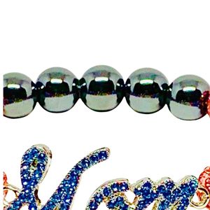 Pulsera de Cristal Azul Claro para Mamá, Pulsera Elástica con Cuentas, Accesorio de Joyería de Moda para Mujer, Regalo para Uso Diario, Elegante - Product Image 4