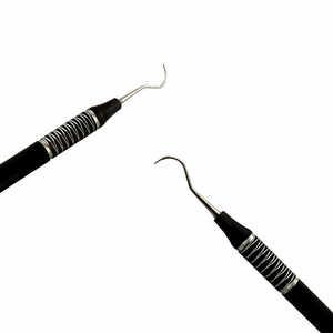 Professional Double-Ended Dental Explorer <b>Sickle</b> Probe Stainless Steel Dental Explorer - Product Image 2