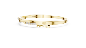 Brazalete de Lujo con Diamantes Redondos de Corte Brillante Cultivados en Laboratorio, Oro Amarillo de 14k, para Mujer - Product Image 4