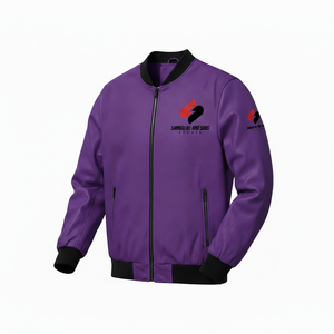 Bomber <b>jacket</b> Custom Logo Men <b>Jacket</b> PU Leather Casual Zipper <b>Jacket</b> <b>Lightweight</b> Stylish Outerwear - Product Image 3