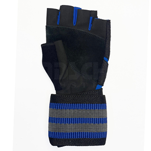 Custom Sport Athletic Workout Fitness <b>Weight</b> Lifting <b>Gloves</b> with Hand Grips and Buckle Closure for Unisex Use - Product Image 4
