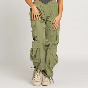 Fabricant OEM Personnalisé – Vente Chaude : Pantalons Cargo Femme en Coton et Polyester, Pantalons de Travail, Derniers Modèles, Pantalons Cargo Baggy - Product Image 4