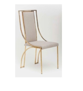 Silla Otomana con Patas Doradas de Estilo Moderno y Respaldo para Sala de Estar, Pasillo, Uso Decorativo - Product Image 1