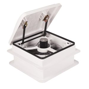 Ventilador de Techo para RV de 14 Pulgadas con Luz LED, 4 Velocidades, Reversible, Ventilador de Extracción de 12V, Bajo Ruido, Protección UV, Apertura Manual para Autocaravanas - Product Image 1
