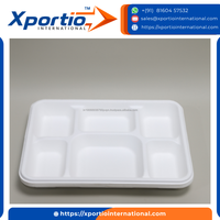 Assiette carrée robuste en bagasse écologique, compatible micro-ondes et congélateur, vaisselle jetable en fibre de canne à sucre, compostable
