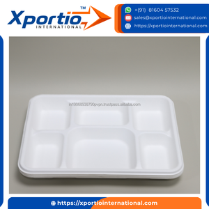 Assiette carrée robuste en bagasse, compatible micro-ondes et congélateur, vaisselle jetable en fibre de canne à sucre, qualité export pour le service alimentaire - Product Image 5