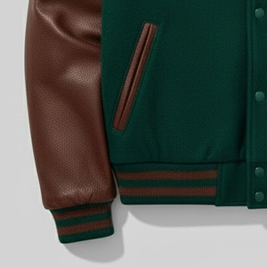 Best Manufacturer High Quality Men Chenille Embroidery Varsity Jacket Direct Factory Supplier Baseball Letterman Jacket For <b>Boys</b> - Product Image 3