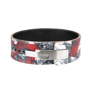 Cinturón de Gimnasio de Piel Vacuna Premium con Diseño Personalizado Impreso, Resistente, Transpirable y Ajustable con Hebilla de Palanca para Entrenamiento y Levantamiento de Pesas - Product Image 2