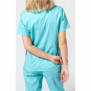 Conjuntos de Uniformes Médicos Personalizados al por Mayor con Logotipo, Conjuntos de Uniformes de Enfermera Elásticos, Blusas de Enfermería, Uniformes Médicos para Mujer - Product Image 2
