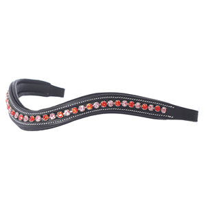 Diadema de Cuero Indio de Primera Calidad Personalizada para Montar a Caballo, Hermoso Diseño, Acolchado Suave, Equipo Deportivo Ecuestre - Product Image 1