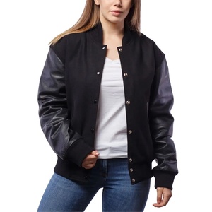 Haute qualité personnalisé fabricant université veste laine blanc client brodé Logo Baseball femmes université veste 2026 - Product Image 5