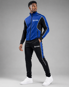Chándal Deportivo FLY Humble para Hombre, con Cierre Completo, Blanco y Azul Marino, Transpirable, de Poliéster, para Otoño, Corte Regular, con Bolsillos Laterales - Product Image 5